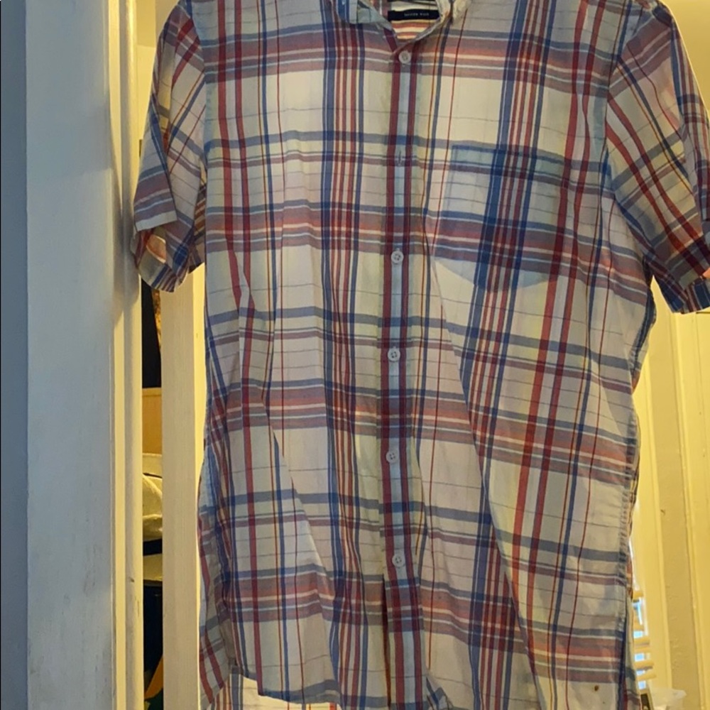 Men’s button up collared T-shirt